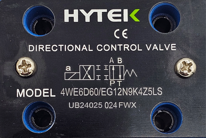 4WE6D60/EG12N9K4Z5LS - Cetop 3 (NG6) - 2 Pos - D Spool - Closed Transition - 12V