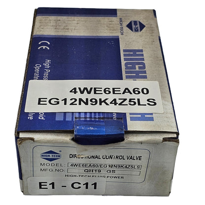 4WE6EA60/EG12N9K4Z5LS - Cetop 3 (NG6) - 2 Pos - EA Spool - Normally Closed - 12V