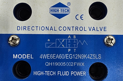 4WE6EA60/EG12N9K4Z5LS - Cetop 3 (NG6) - 2 Pos - EA Spool - Normally Closed - 12V