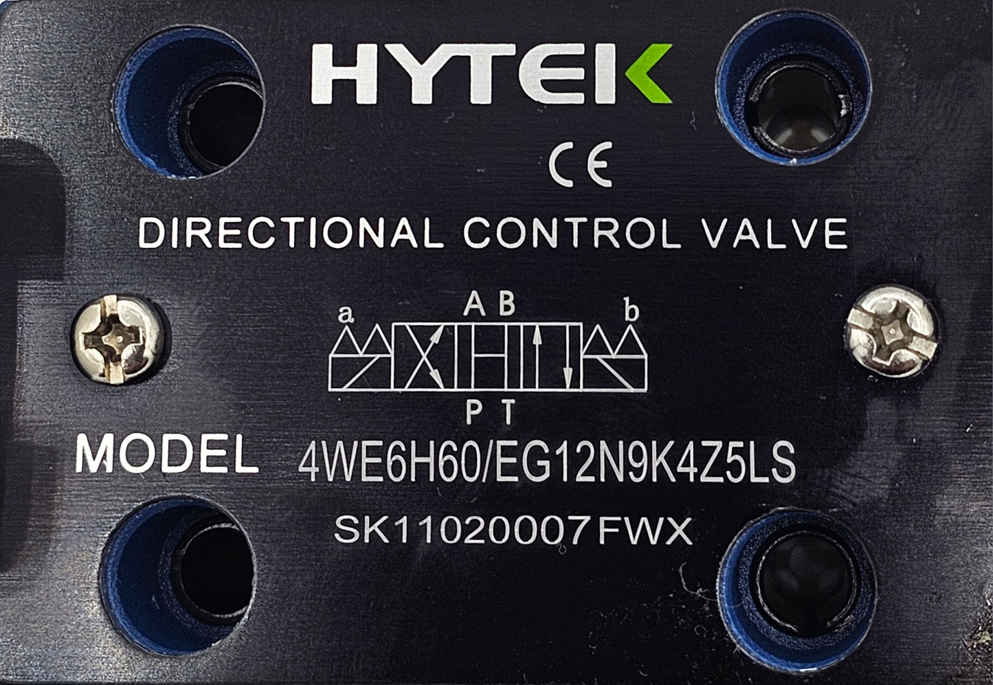 4WE6H60/EG12N9K4Z5LS - Cetop 3 (NG6) - 3 Pos - H Spool - Open Center - 12V