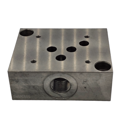 Cetop 5 (NG10) - Subplate - Steel - Single - Side 1/2 BSPP Ports